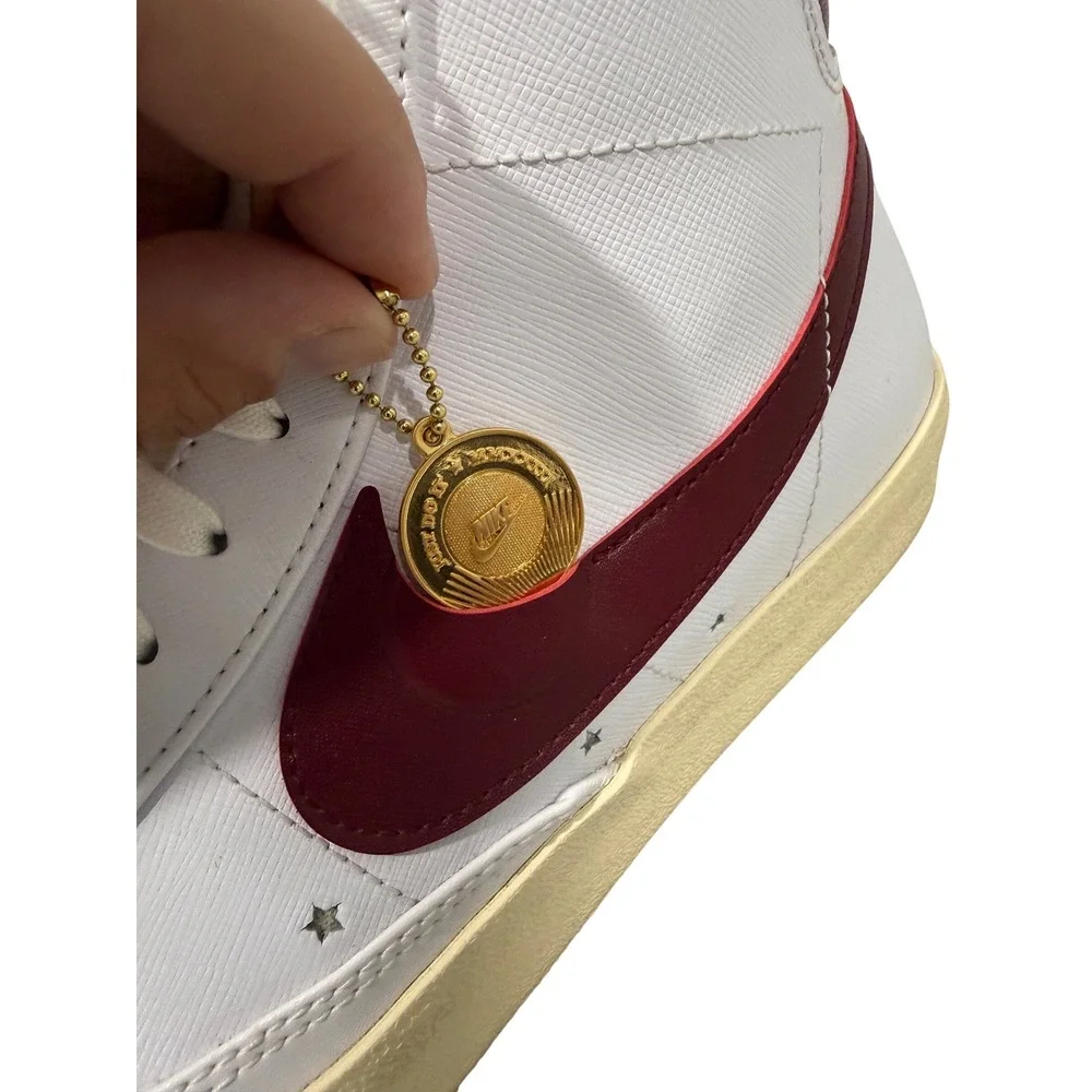 Nike Blazer Mid 77 White Team‎ Red Gold Star Sisterhood DV7003-100 Womens 11